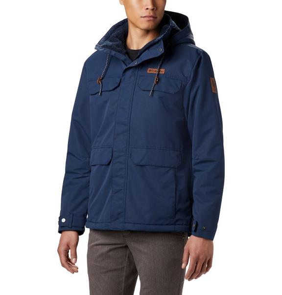 Columbia South Canyon Insulated Jacket Navy For Men's NZ70541 New Zealand